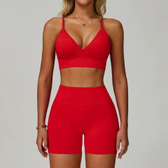 7790 bra + 7790 shorts—big red