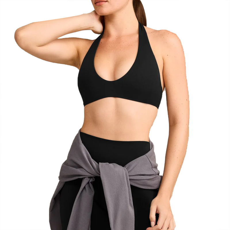 Cross-Border Halter Neck Yoga Bra for Women, Sweat-Absorbent, Quick-Drying Running Sports Bra, Slimming and Shaping, Beautiful Back Fitness Top