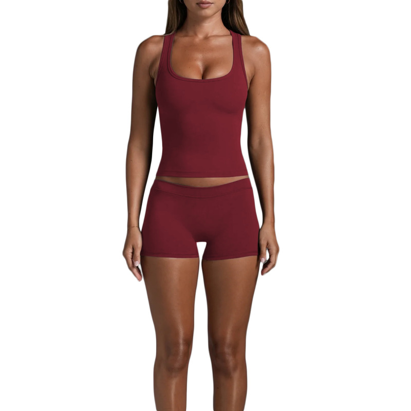 Cross-border yoga wear, sexy Pilates racerback top, high-end fitness sports vest top
