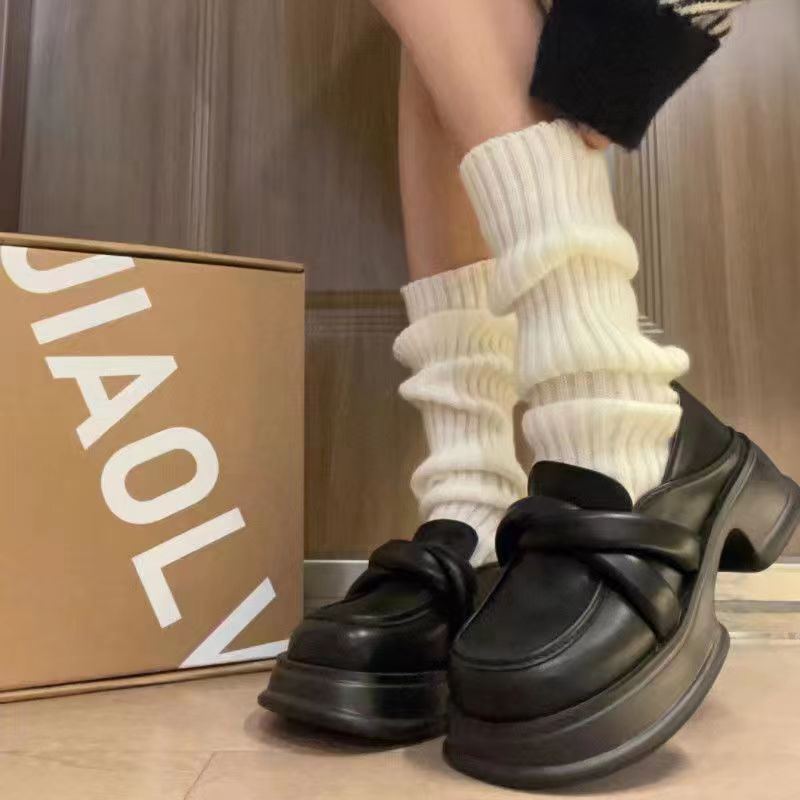 Thai Cool &amp; Hot! JK Knitted Socks, Harajuku Style, Y2K Sweet Japanese School Style, Spring and Autumn Mid-Calf Slouch Socks for Women