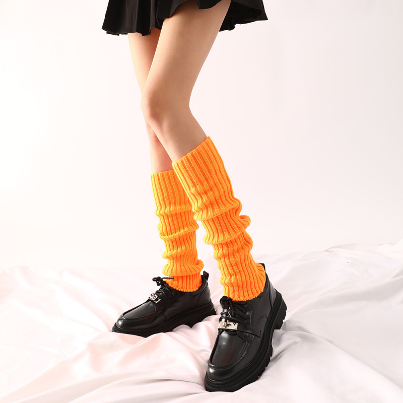 Thai Cool &amp; Hot! JK Knitted Socks, Harajuku Style, Y2K Sweet Japanese School Style, Spring and Autumn Mid-Calf Slouch Socks for Women