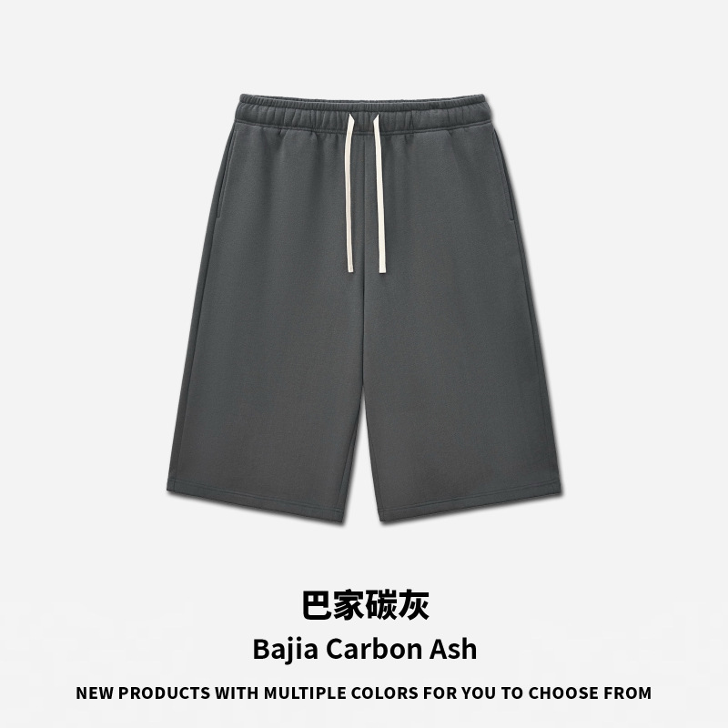 RS Men's Clothing | Cross-border 350G Fleece Capri Pants FOG Heavyweight Casual Men's Pants American Drawstring Wide-Leg Sweatpants