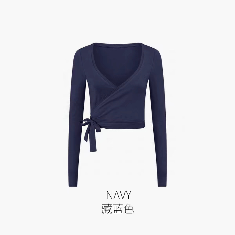 Zhejiang Xichen 26312 Yoga Long-Sleeved Cover-Up Women's Outerwear Sports Top Pure and Sexy Strappy Fitness Clothes