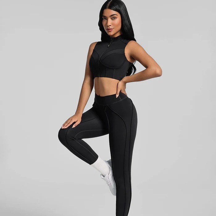 Women's cross-border high-waisted yoga pants, butt-lifting, tight-fitting sports leggings, elastic, quick-drying, fitness, cycling, running trousers