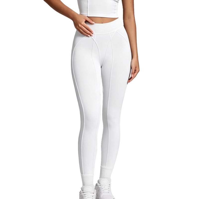 Women's cross-border high-waisted yoga pants, butt-lifting, tight-fitting sports leggings, elastic, quick-drying, fitness, cycling, running trousers
