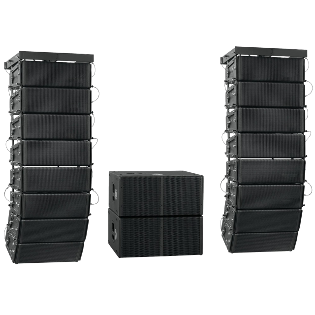 Venue Powered  Line Array Speaker, Dual 12 inch Active Subwoofe