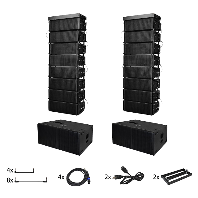 Venue Powered  Line Array Speaker, Dual 12 inch Active Subwoofe