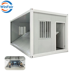 WinFair Very Big Easy foldable Steel Residential Living Mobile Prefab Home Hotel Camping Fold Out Folding-Container-House