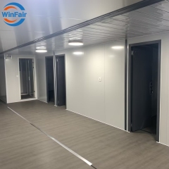 WinFair Container Mobile Homes 40Ft Luxury Prefabricated Folding House 3 Bedrooms A Frame House And Living Room With Toilet
