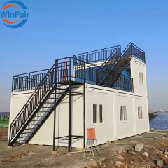 WinFair Very Big Easy foldable Steel Residential Living Mobile Prefab Home Hotel Camping Fold Out Folding-Container-House