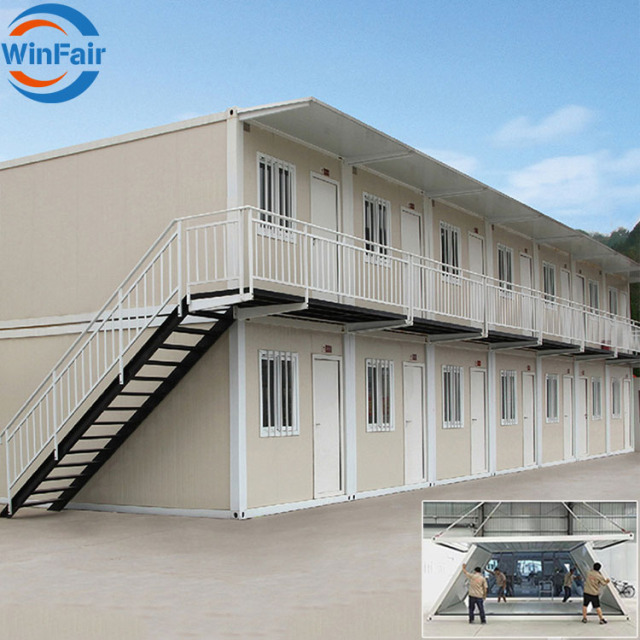 WinFair Very Big Easy foldable Steel Residential Living Mobile Prefab Home Hotel Camping Fold Out Folding-Container-House