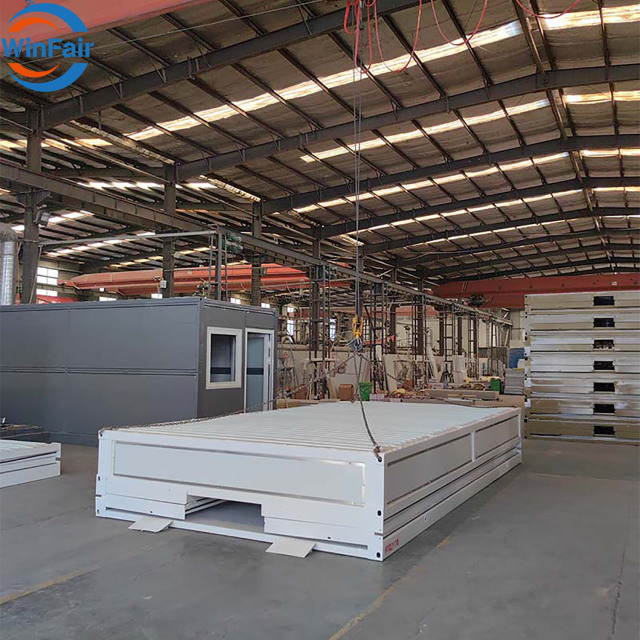 WinFair Best Selling Cheap Small Easy Assemble Portable Folding Foldable Sandwich Panel Shipping Office Folding Container House