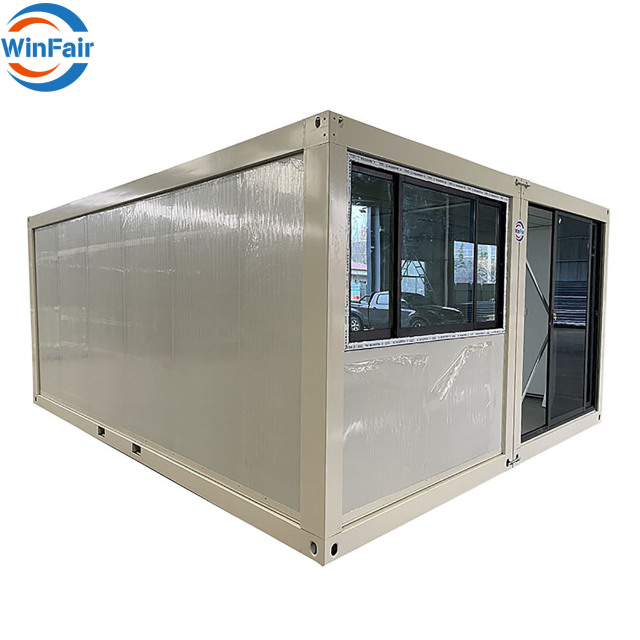 WinFair Chinese Custom Made Folding -Prefab Homes Prefabricated Office Coffee Fold Out Big Foldable-House Container