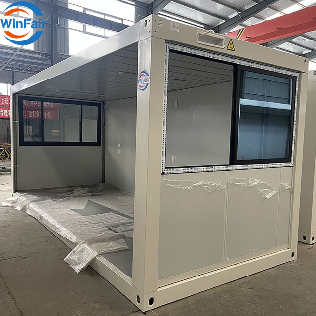 WinFair Chinese Custom Made Folding -Prefab Homes Prefabricated Office Coffee Fold Out Big Foldable-House Container