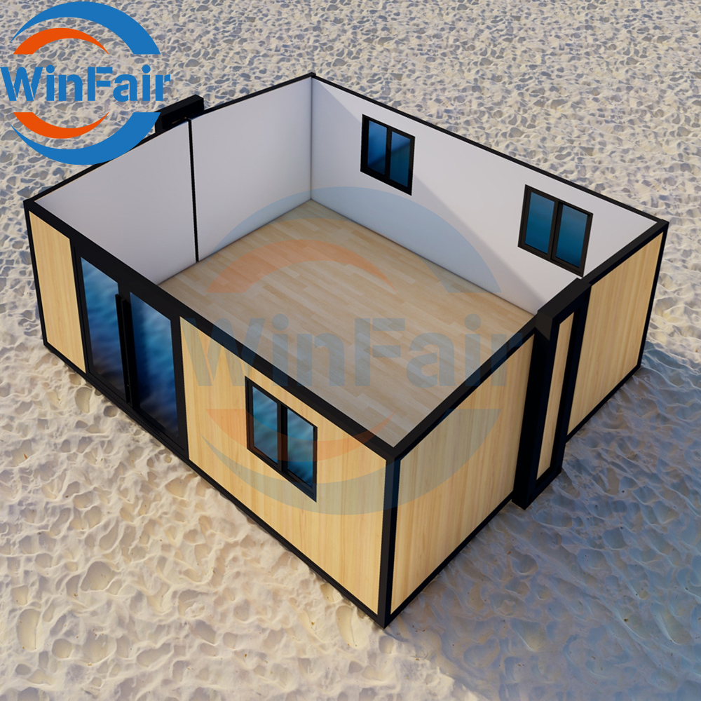 WinFair 20Ft Feet Folding Mobile Extendable Container Expandableprefab Prefabrik House China Prefabricated Homes Villas For Sale