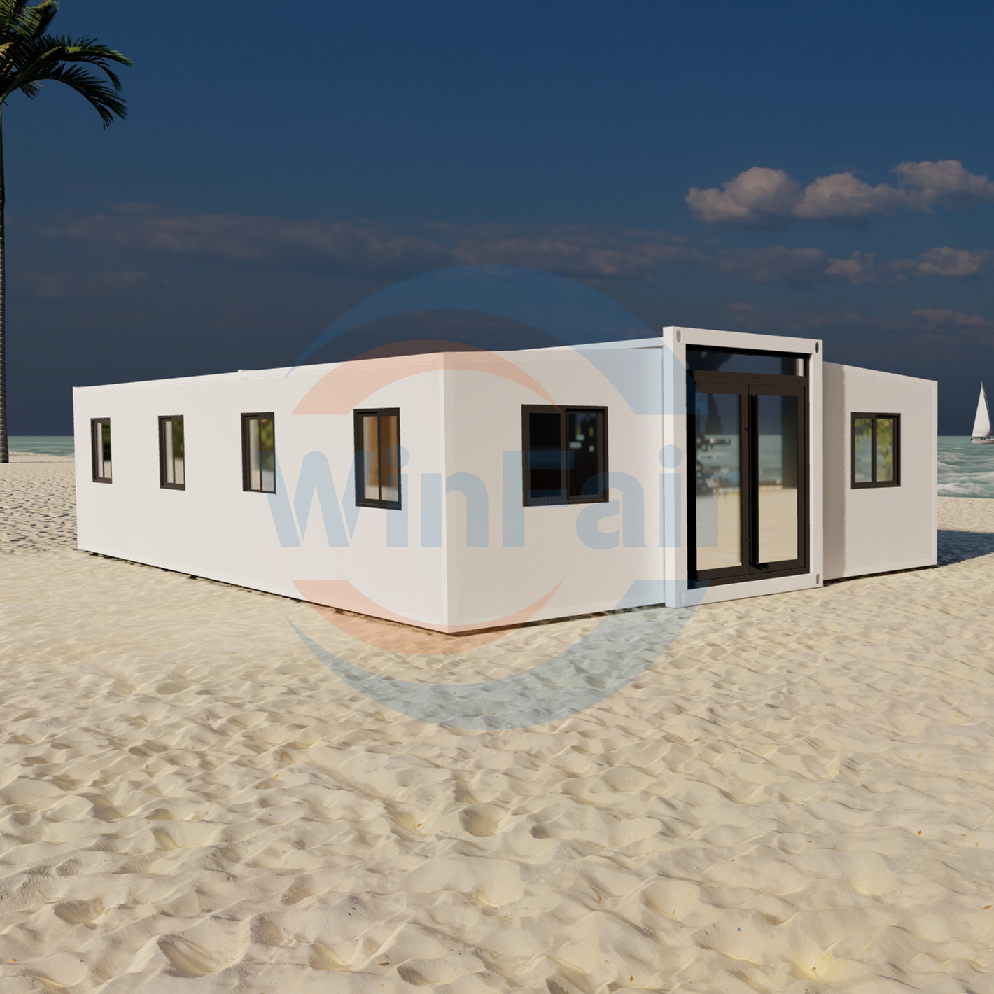 WinFair Mobile Expandable Prefab Living Container Modulair Assemble Home Ready Made Luxury House Prefabricated Homes Villas