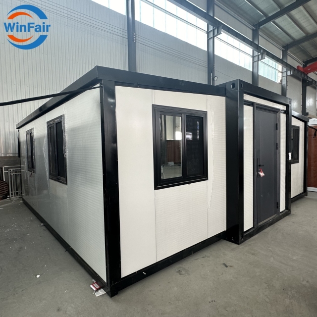 WinFair Tiny Homes Prefabricated Mobile Expandable Container Prefab House 20Ft 2 Bedroom Houses Container With 1 Bathroom