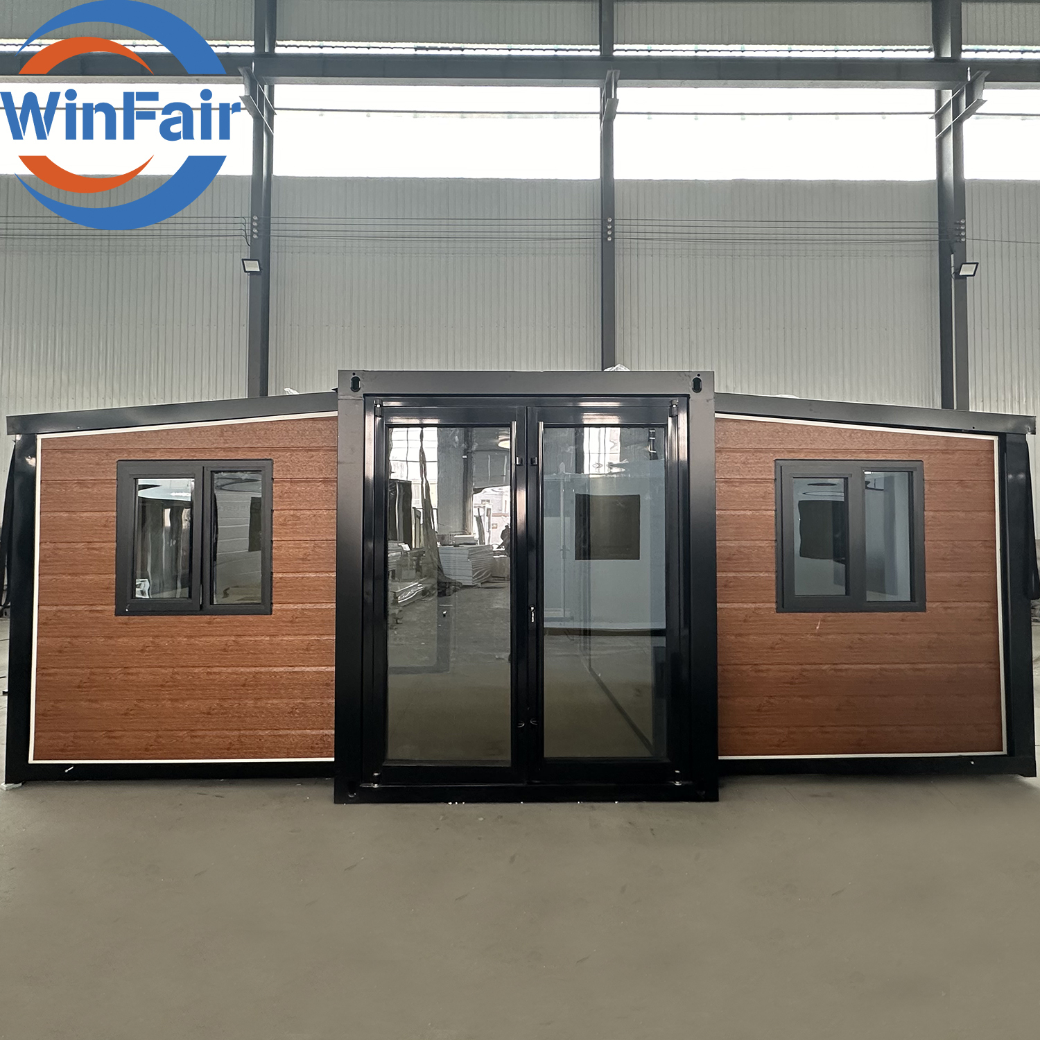WinFair 20Ft Folding Portable Two Bedroom Mobile Expansive Expandable House 2 Bedroom Prefabricated Homes Modern Low Cost Luxury