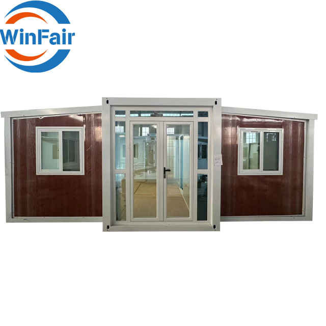 WinFair 20 Ft Foldable 2 Bedroom Mobile Container Expandable Prefab Portable House With 1 Bathroom Restroom Outdo For Live In