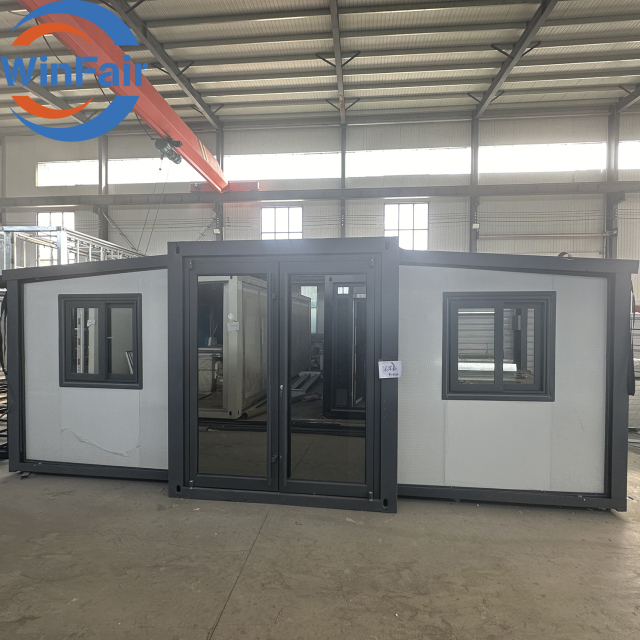 WinFair Prefabricated 2 Bedroom 20Ft Homes Prefab Steel Expandable Container Mobile Villa House Luxury Prefabricated Home