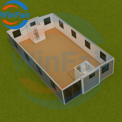 WinFair Portable Mobile Prefab Expandable Luxury 2 Bedroom Container Modelar House Prefabricated Homes 40 Feet With Restroom