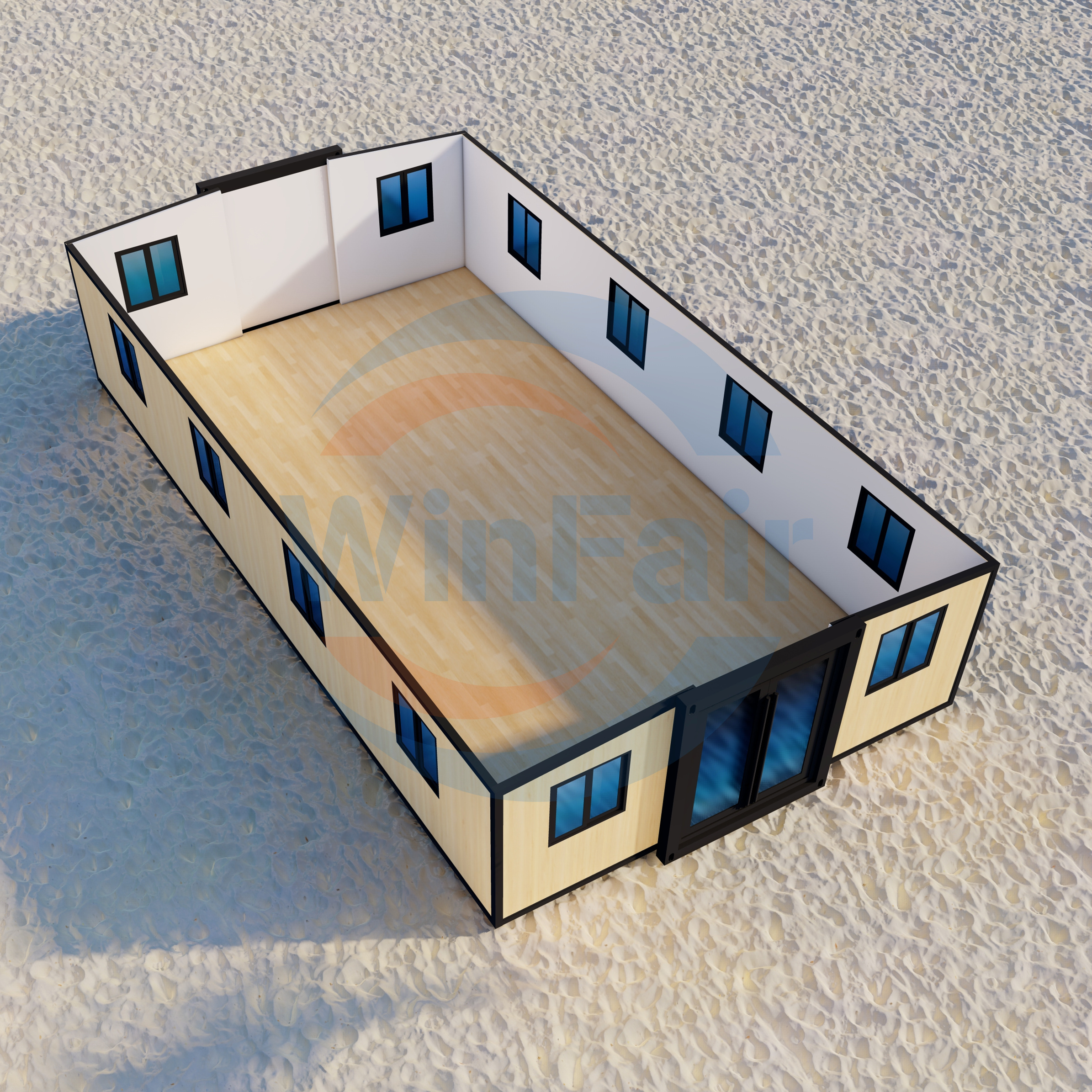 WinFair Container Homes Tiny House 40Ft Luxury Foldable House Push Out Container Houses Expandable Expanding From China