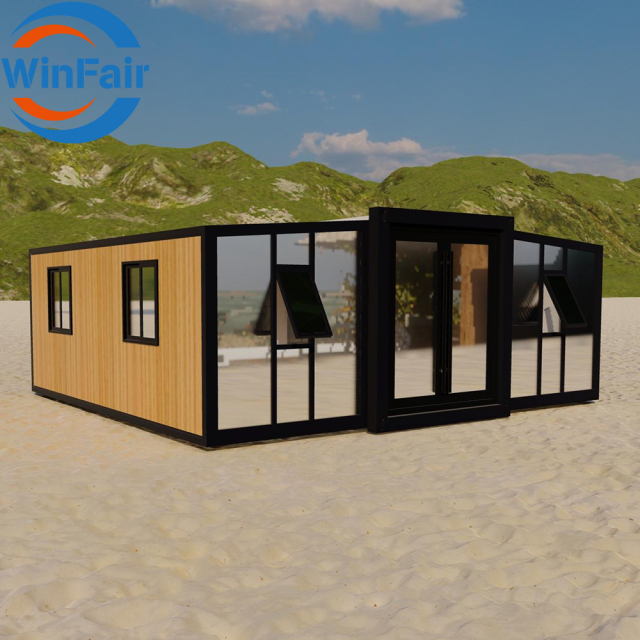 WinFair Prefab Mobile Portable Expandable Foldable Container Assemble Home Ready Made House 20Ft 2 Bedroom Prefabricated Luxury