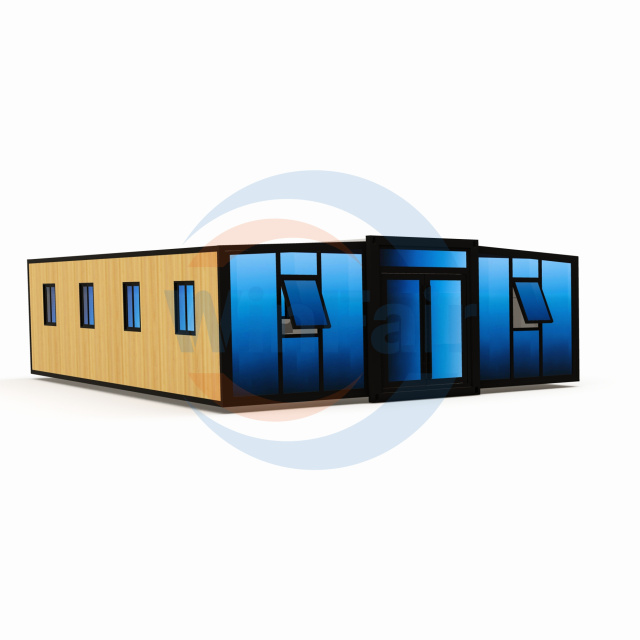 WinFair Foldable Prefab Container Tiny Prefabricated House 40Ft With Glass Push Out Container Expandable Prefabrik House Villas