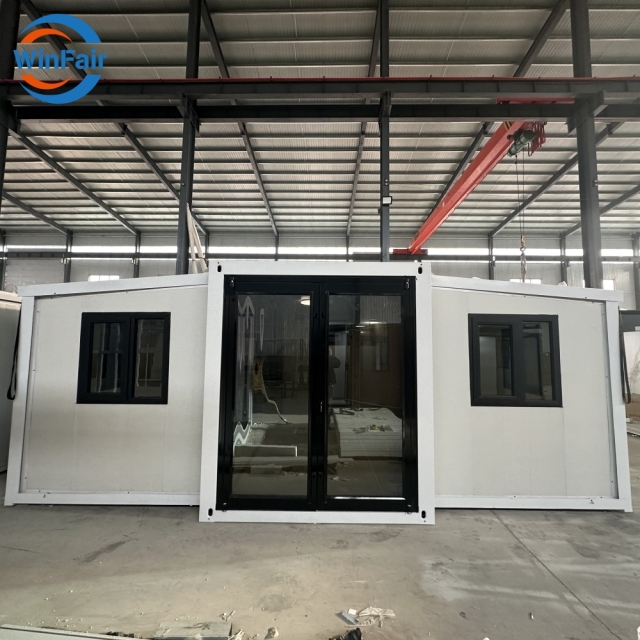 WinFair Mobile Expansible Prefabricated Home Mobile 20Ft Prefab Container Luxury House With Kitchen Restroom 1 Bedroom