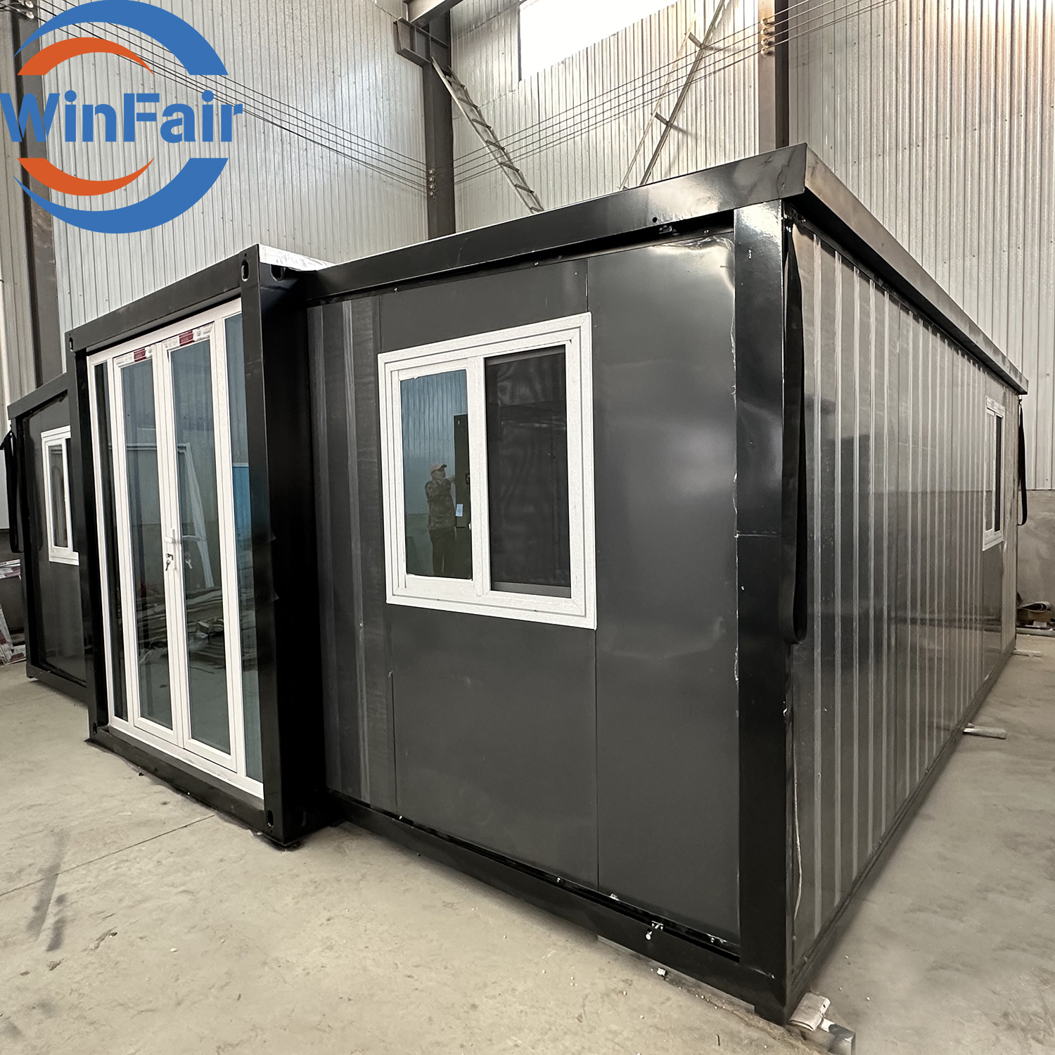 WinFair Luxury Living Expandable Container prefabricated module Tiny Prefab Foldable Mobile Houses For Living With 2 Bathroom