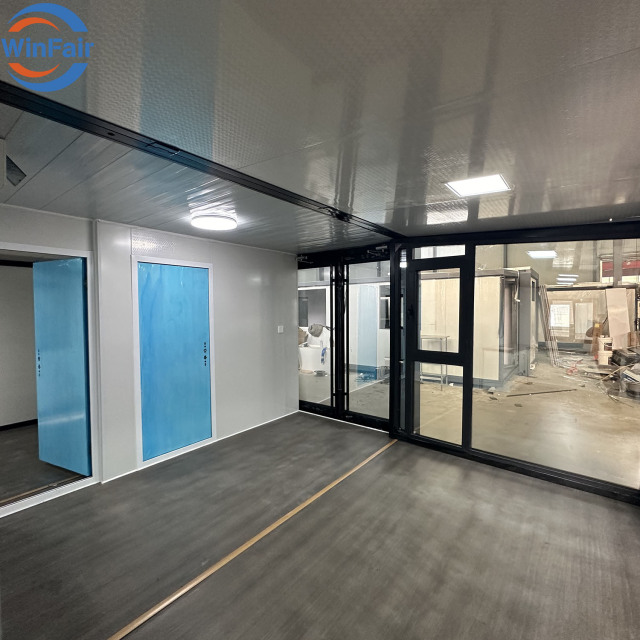 WinFair 20Ft Foldable Portable Homes Container Houses Ready To Living 2 Bedroom Expandable Living Container Modelar House Villa