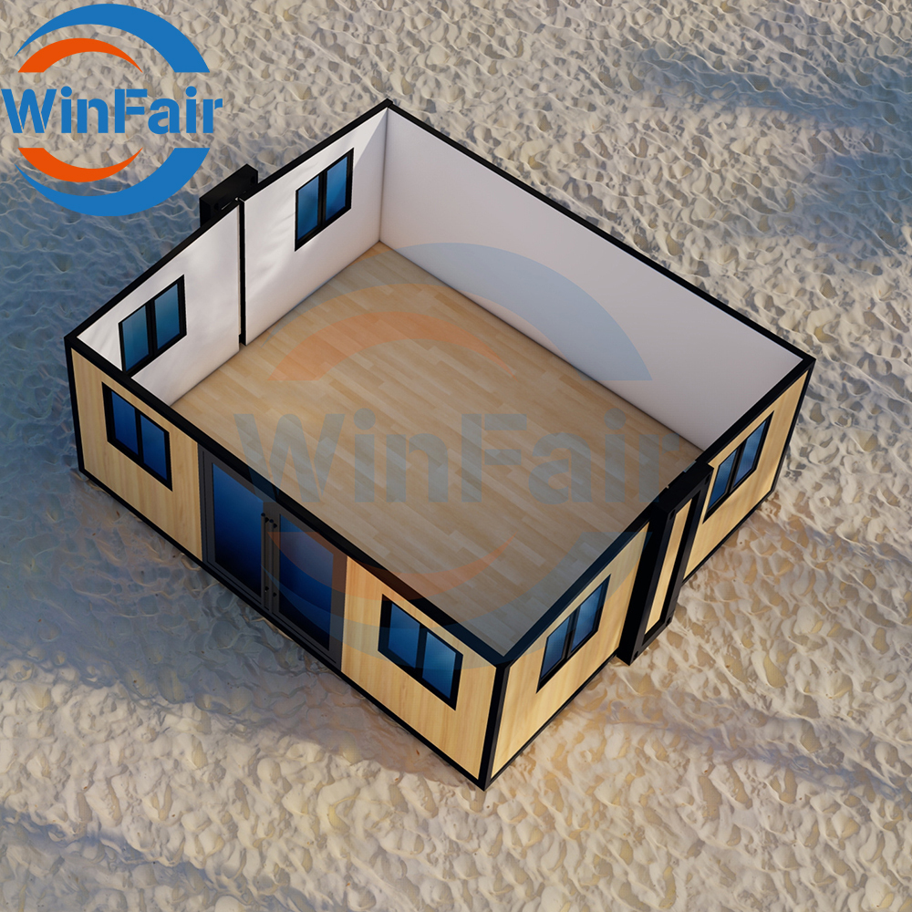 WinFair Container 20Ft Beach Assemble Home Ready Made Houses Homes Modern Mobile Portable Expansible Foldable Prefab Tiny House