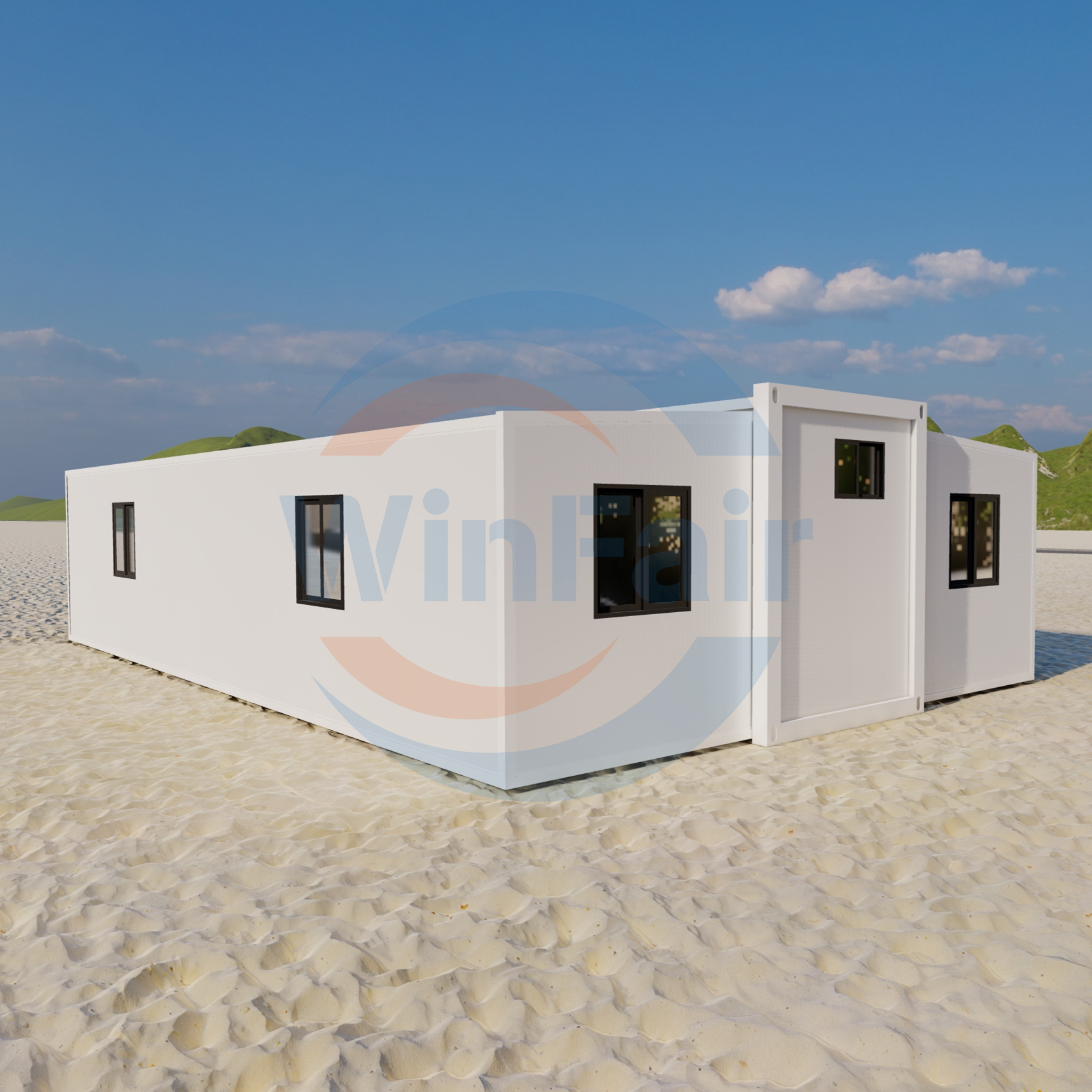 WinFair Mobile Expandable Prefab Living Container Modulair Assemble Home Ready Made Luxury House Prefabricated Homes Villas