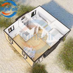 WinFair Prefab Mobile Portable Expandable Foldable Container Assemble Home Ready Made House 20Ft 2 Bedroom Prefabricated Luxury