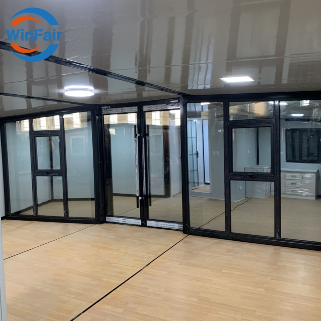 WinFair Foldable Container Expandable Prefabricated Prefab Portable Beach Expansive Houses 1 Room Villas 19Ft X 20Ft To Live In