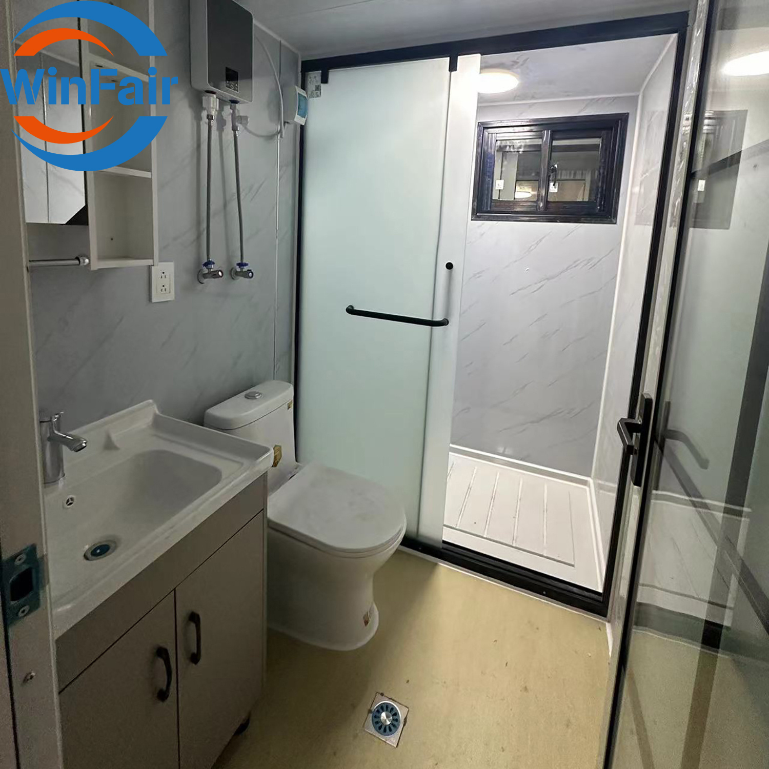 WinFair Prefabricated 2 Bedroom 20Ft Homes Prefab Steel Expandable Container Mobile Villa House Luxury Prefabricated Home