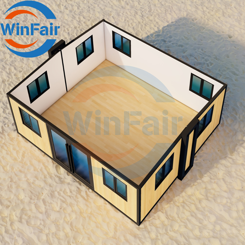 WinFair 20Ft Feet Folding Mobile Extendable Container Expandableprefab Prefabrik House China Prefabricated Homes Villas For Sale
