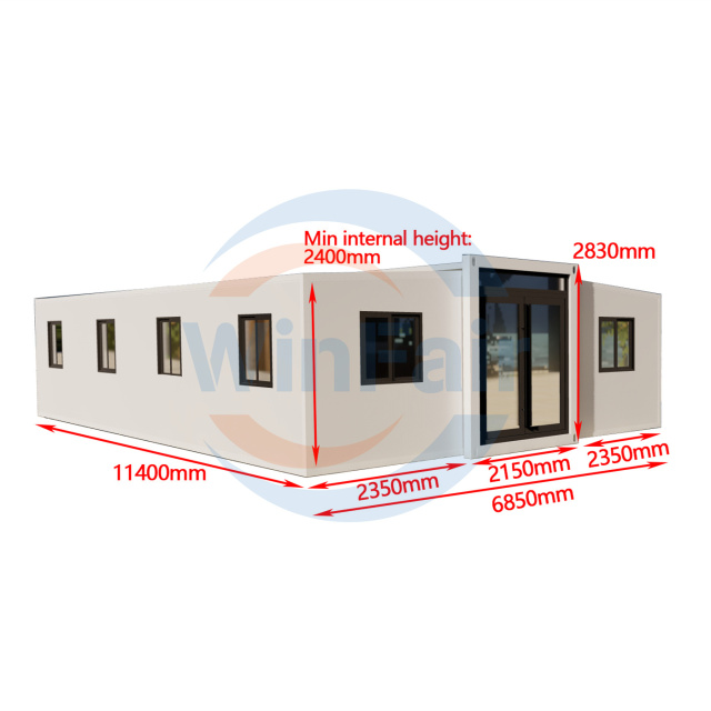 WinFair Mobile Expandable Prefab Living Container Modulair Assemble Home Ready Made Luxury House Prefabricated Homes Villas