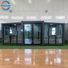 WinFair Expandable Living 20Ft Container Modern Prefabricated Tiny Prefab Portable Beach House 2 Bedroom Luxury With Bathroom