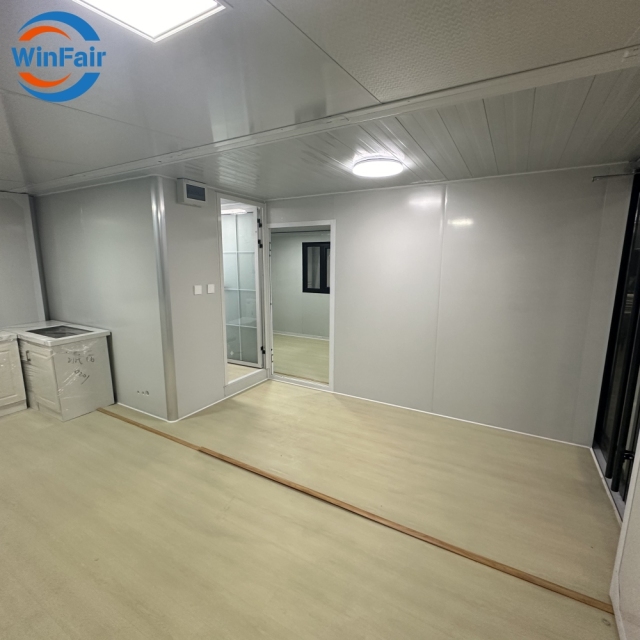 WinFair Mobile Expansible Prefabricated Home Mobile 20Ft Prefab Container Luxury House With Kitchen Restroom 1 Bedroom