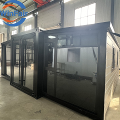 WinFair 20Ft Foldable Portable Homes Container Houses Ready To Living 2 Bedroom Expandable Living Container Modelar House Villa