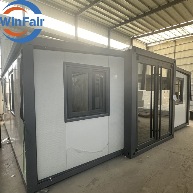 WinFair Prefabricated 2 Bedroom 20Ft Homes Prefab Steel Expandable Container Mobile Villa House Luxury Prefabricated Home