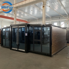 WinFair Foldable Container Expandable Prefabricated Prefab Portable Beach Expansive Houses 1 Room Villas 19Ft X 20Ft To Live In