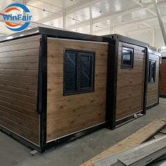 WinFair Foldable Container Expandable Prefabricated Prefab Portable Beach Expansive Houses 1 Room Villas 19Ft X 20Ft To Live In