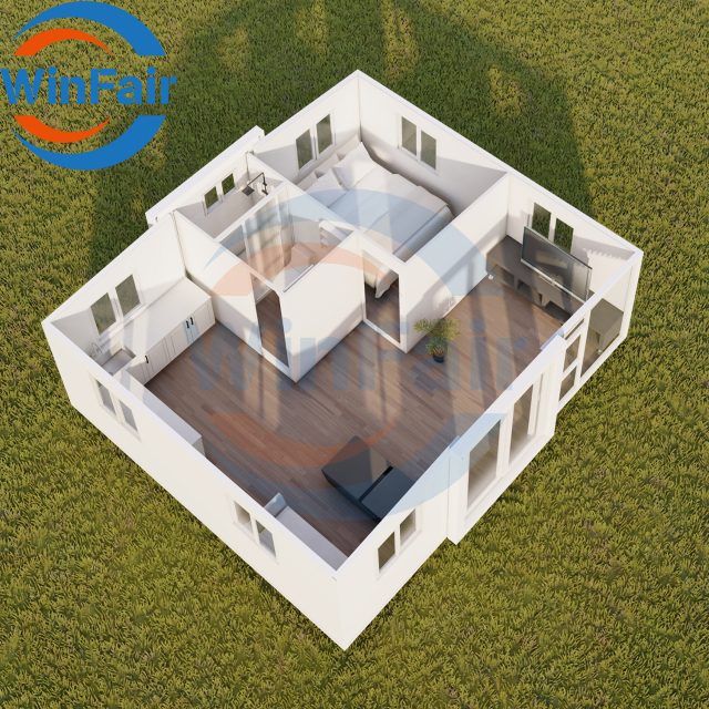 WinFair Luxury Homes Villas Prefab Portable Prefabricated Expandable Houses Modern Luxury Design Container House 1 Bedroom