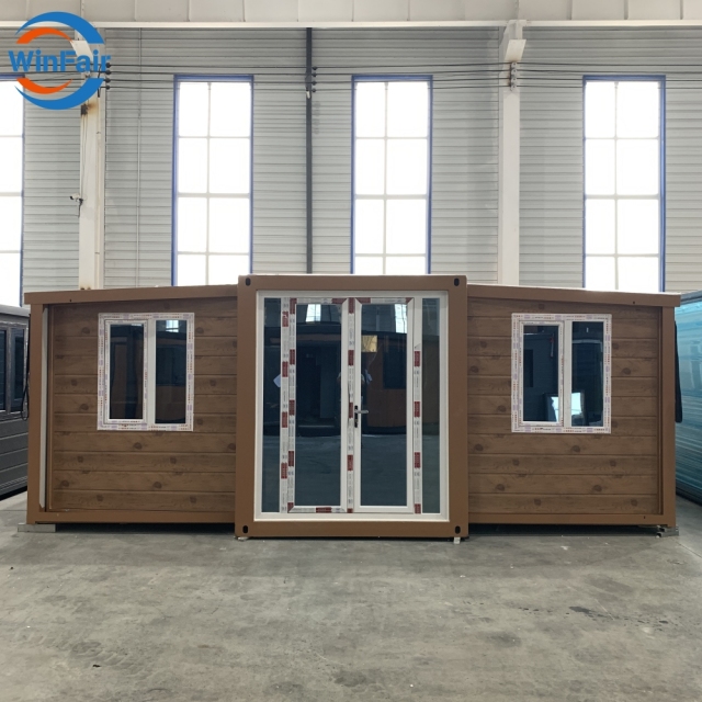 WinFair Mobile Prefab Luxury Expandable Extension Modelar 20Ft Folding 2 Bedroom Container Beach Houses Prefabricated For Sale