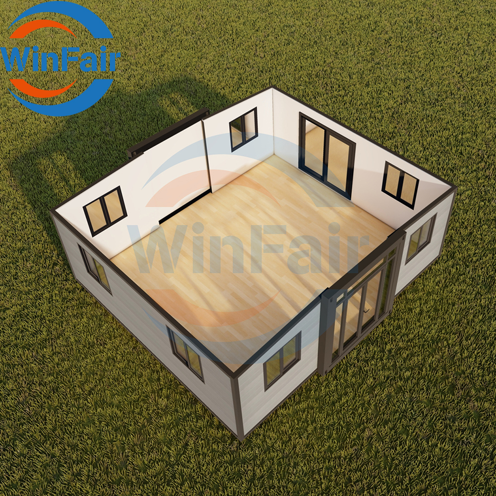 WinFair Tiny Homes Foldable Beach Extendable Container House Expanding Prefabricated Homes 20Ft Houses With Bathroom