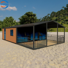 WinFair 20Ft Foldable Mobile Expandable Prefab Living Prefabricated 2 Bedroom Container House Under 50K Ready With Bathroom
