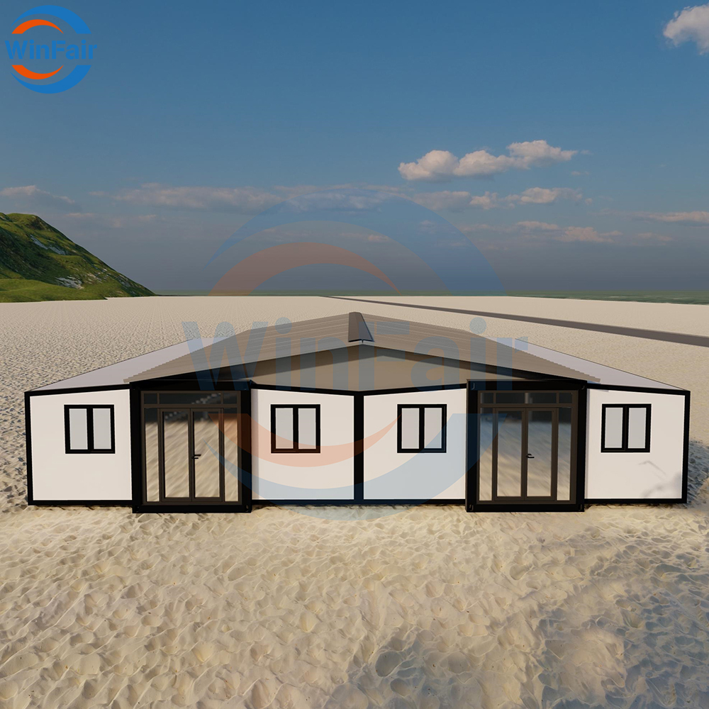 WinFair Portable Prefabricated Foldable Container Expandable Prefab Tiny House 40Ft Luxury Push Out Container Prefabrik House