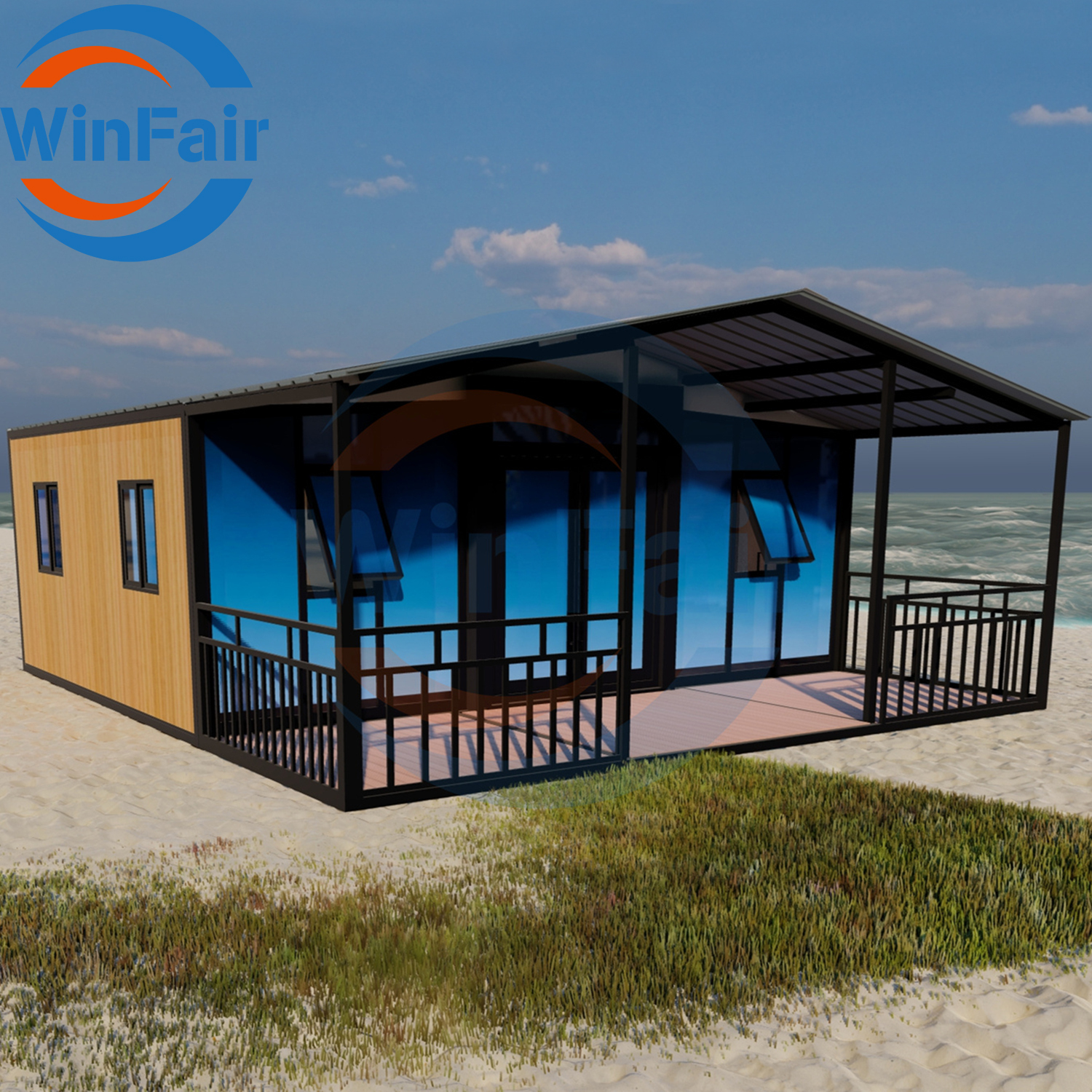 WinFair Portable Foldable Australia Expandable Prefabricated Container Ready Made House 20 Ft 1 Room To Live In From China